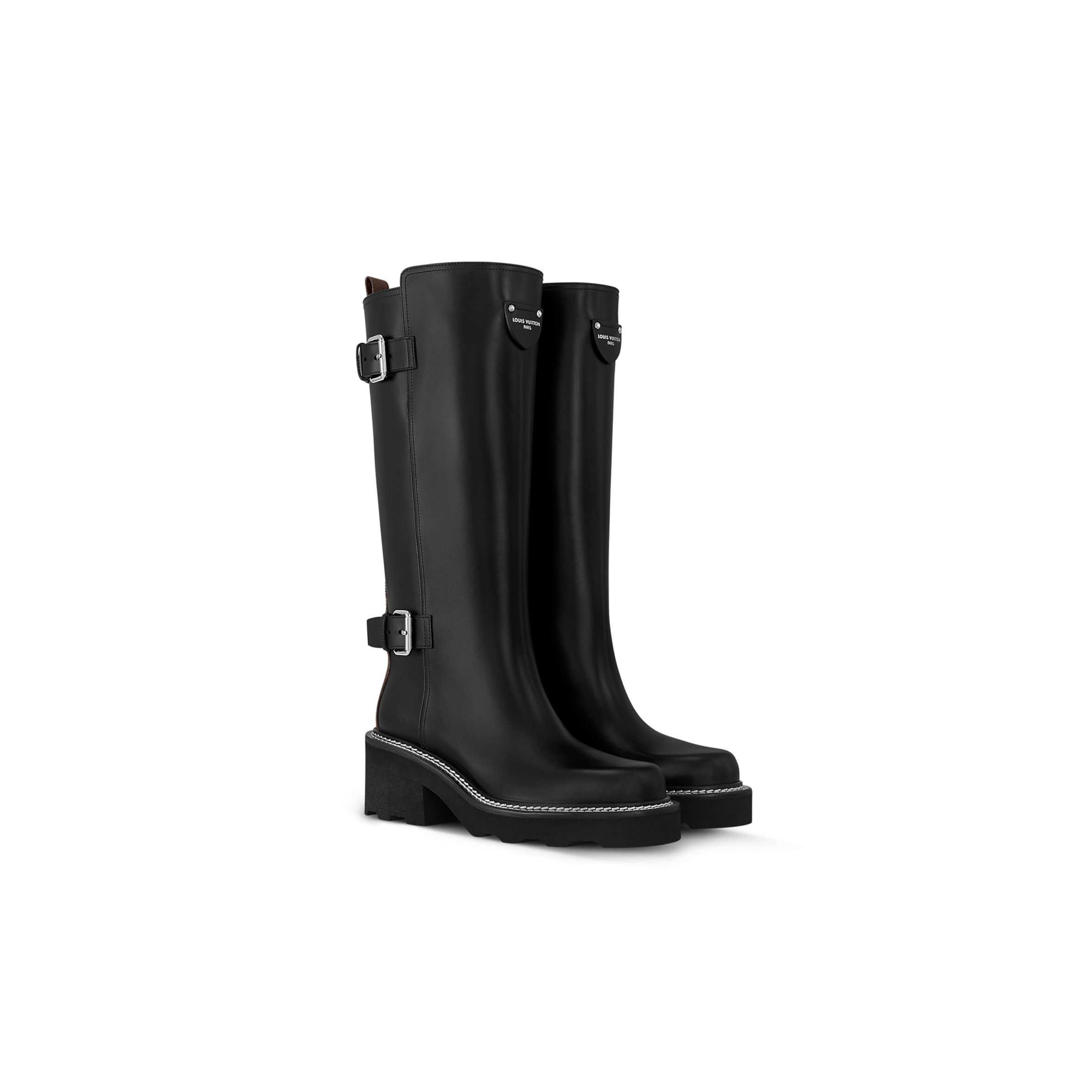 LOUIS VUITTON LV BEAUBOURG HIGH BOOT 1ADAA7 LOUIS VUITTON LV BEAUBOURG HIGH BOOT 1ADAA7